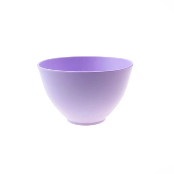 Bol en silicone pour masque facial 450 ml avec doseur 13 x 8 x 5,5 cm matériau en silicone pour mélanger des cosmétiques et prendre soin de la peau violet