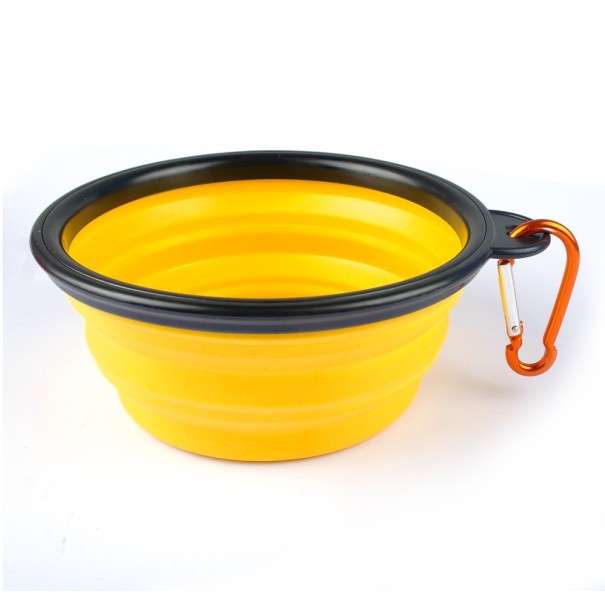 Bol pour chien jaune