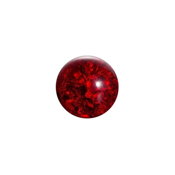 Bola de cristal decorativa rojo oscuro