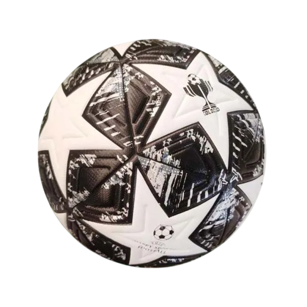 Bola de Futebol 22 cm Bola Sem Costura à Prova de Água para Treino ao Ar Livre e em Pavilhão Bola Antiderrapante Resistente Adequada preto