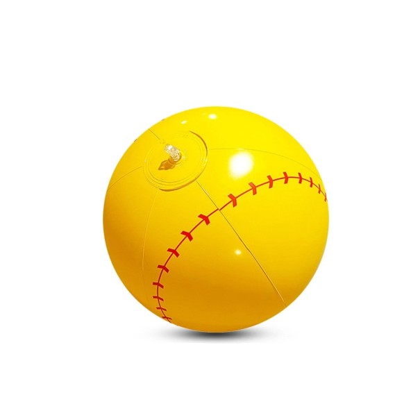 Bola Inflável em PVC Bola Leve para Crianças para Brincar Brinquedo Desportivo ao Ar Livre para Jardim Praia e Parque amarelo