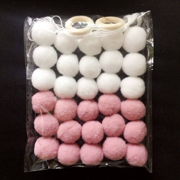 Bolas de fieltro decorativas 30 uds. 4