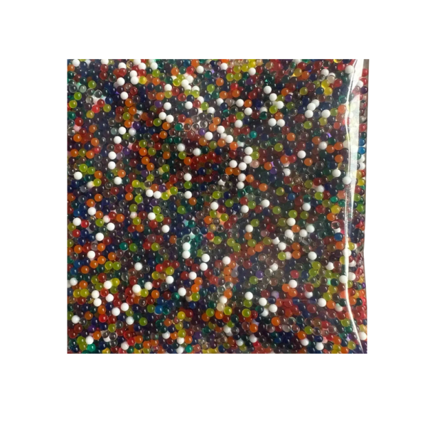 Bolas de gel para pistolas de niños de 7 a 8 mm, 50 000 unidades Munición de gel de agua para pistolas de niños Munición de pistola biodegradable que absorbe el agua multicolor