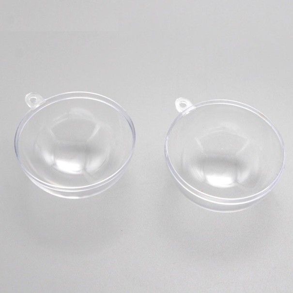 Bolas de Natal transparentes 10 pcs S