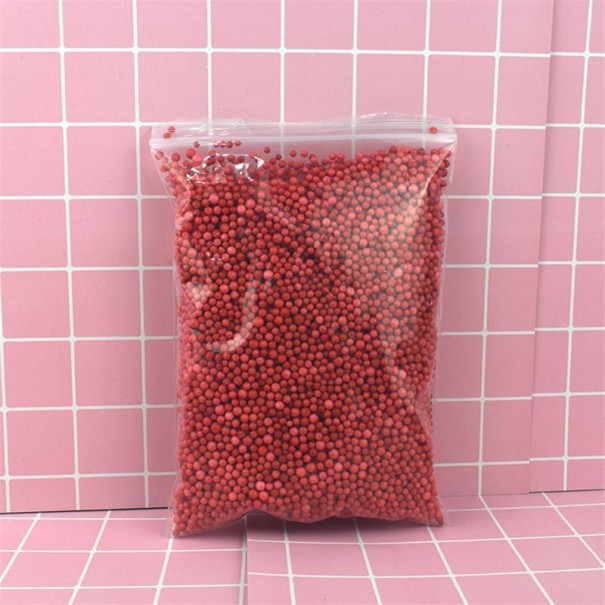 Bolas de slime de colores rojo