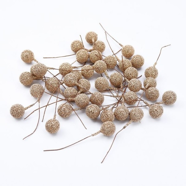 Bolas decorativas artificiais 40 pcs dourado