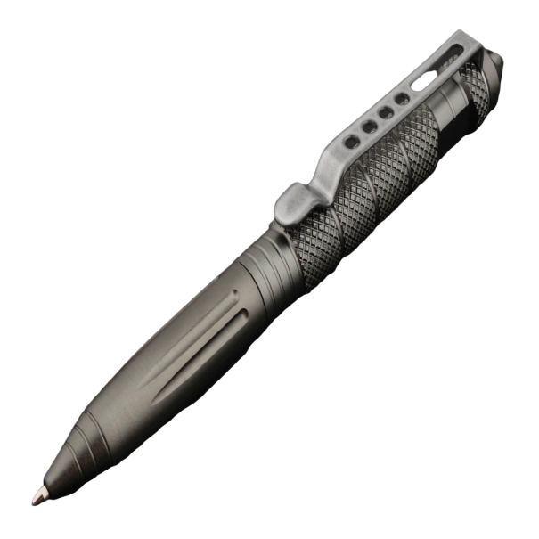 Bolígrafo táctico gris