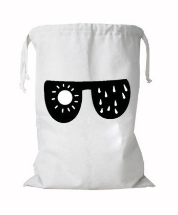 Bolsa con cordón para guardar juguetes J3434 blanco 3