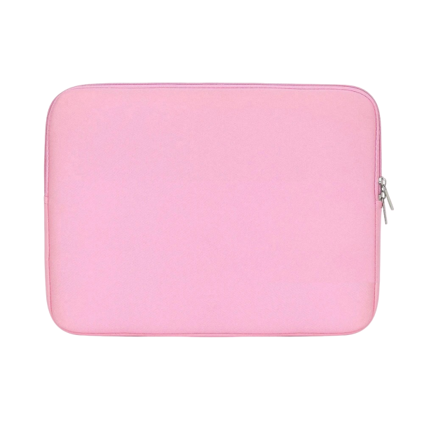 Bolsa con cremallera para MacBook 13 pulgadas, 30,5 x 22,5 cm rosa