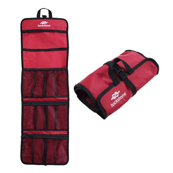 Bolsa de almacenamiento para escalada Bolsa de organización de equipo de escalada rojo