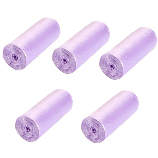 Bolsa de basura 15 l 100 uds morado claro