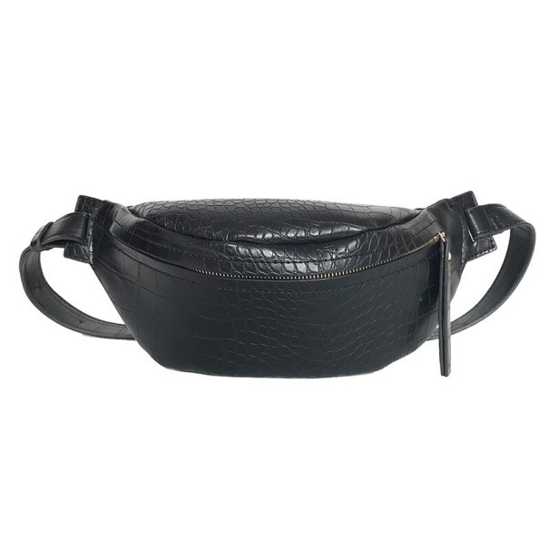 Bolsa de cintura de couro para senhora T850 preto