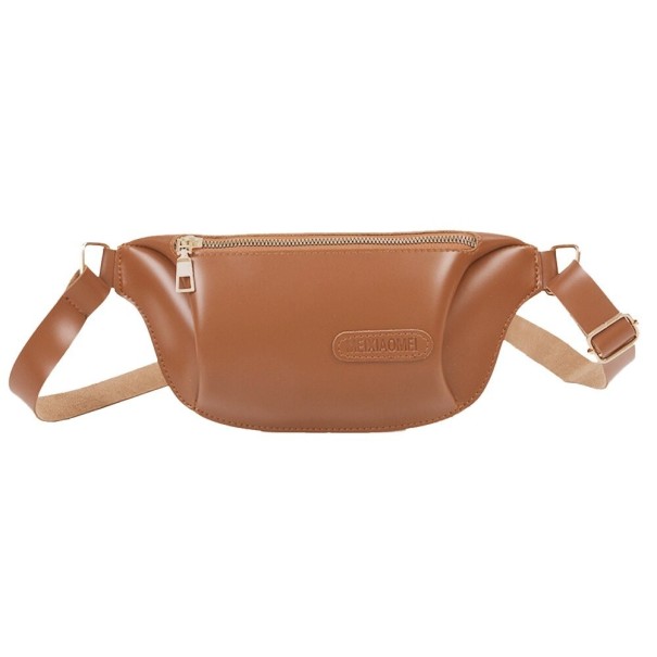 Bolsa de cintura feminina T779 castanho claro