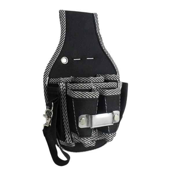 Bolsa de cinturón para herramientas de electricista 9 en 1, portaherramientas de 9 bolsillos, estuche de nailon 600D duradero, organizador 1