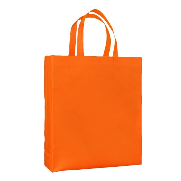 Bolsa de compras colorida naranja