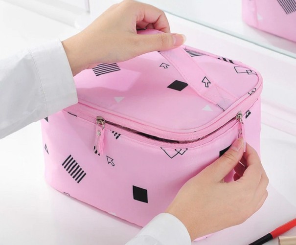 Bolsa de cosméticos feminina T583 rosa