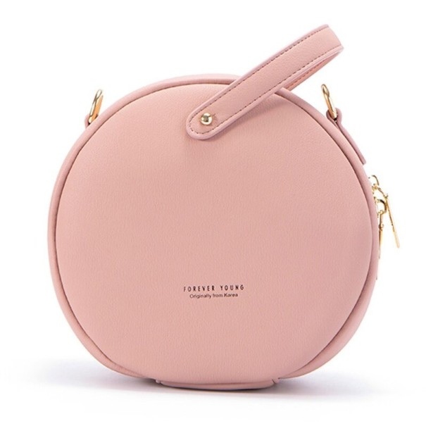 Bolsa de couro feminina M924 rosa