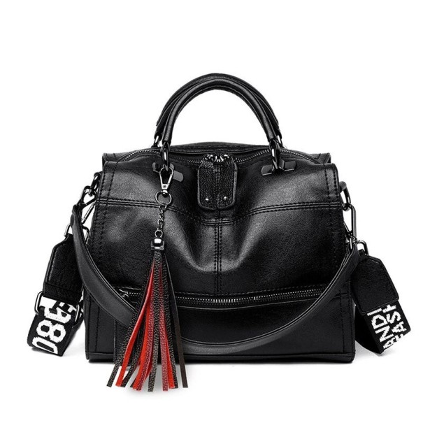 Bolsa de couro feminina M930 preto