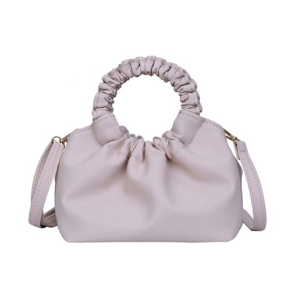 Bolsa de couro para senhora M1715 creme