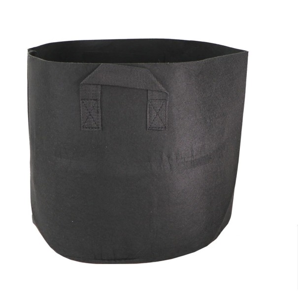 Bolsa de cultivo para jardín con asas negro 6