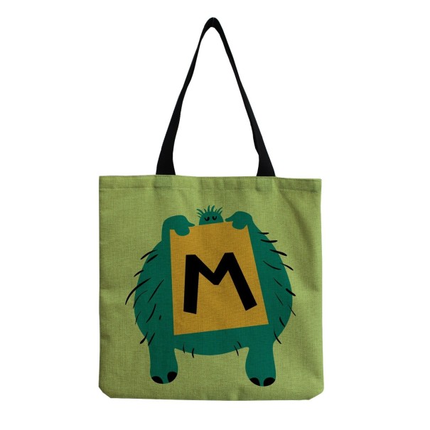 Bolsa de lona infantil monstruo 13