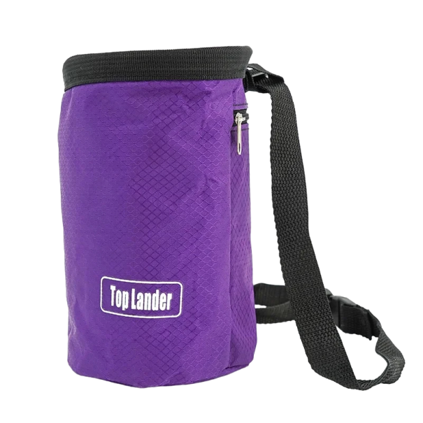 Bolsa de magnesio para escalada Bolsa de magnesio Bolsa de escalada impermeable 19 x 12,5 cm morado