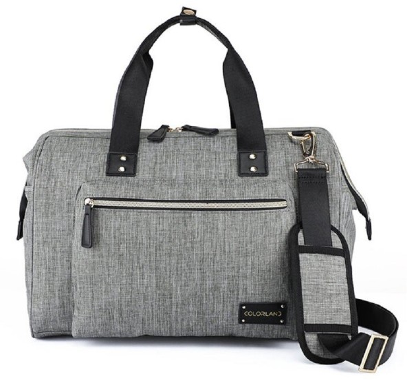 Bolsa de maternidad con cambiador gris