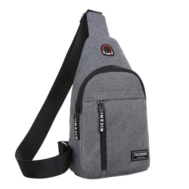 Bolsa de ombro masculina T329 cinzento