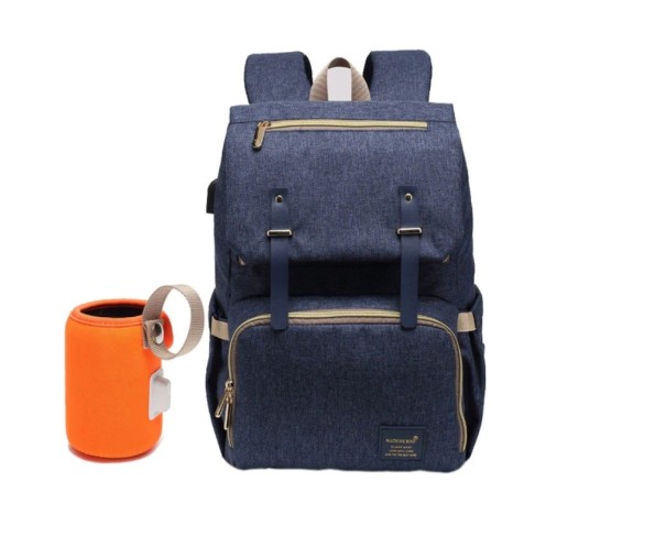 Bolsa de pañales funcional azul