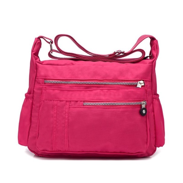 Bolsa de pañales impermeable rosa oscuro