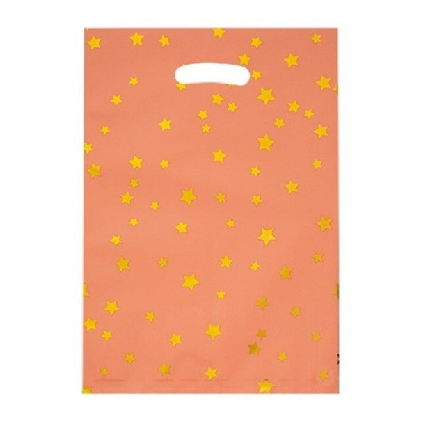 Bolsa de regalo con estrellas 10 uds. naranja