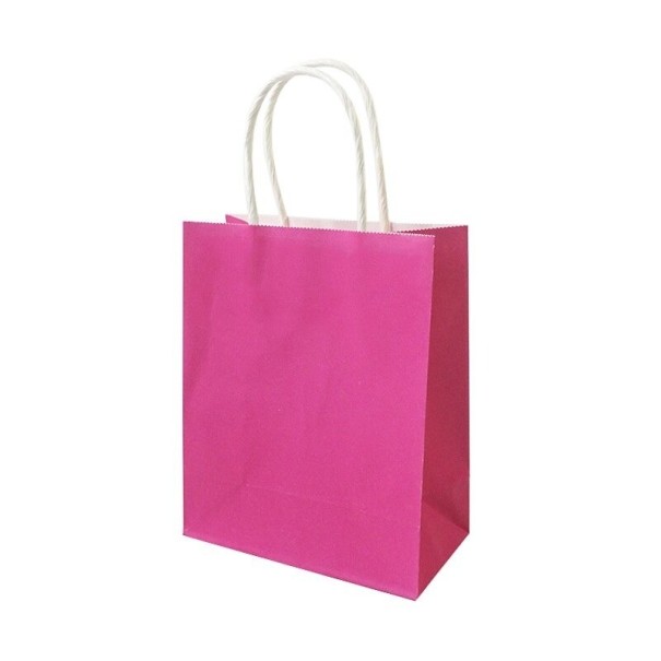 Bolsa de regalo de papel 10 uds. rosa oscuro