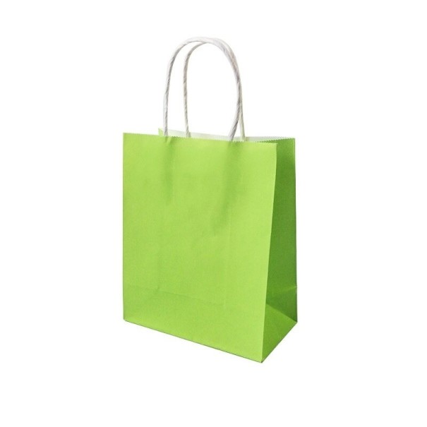 Bolsa de regalo de papel 10 uds. verde