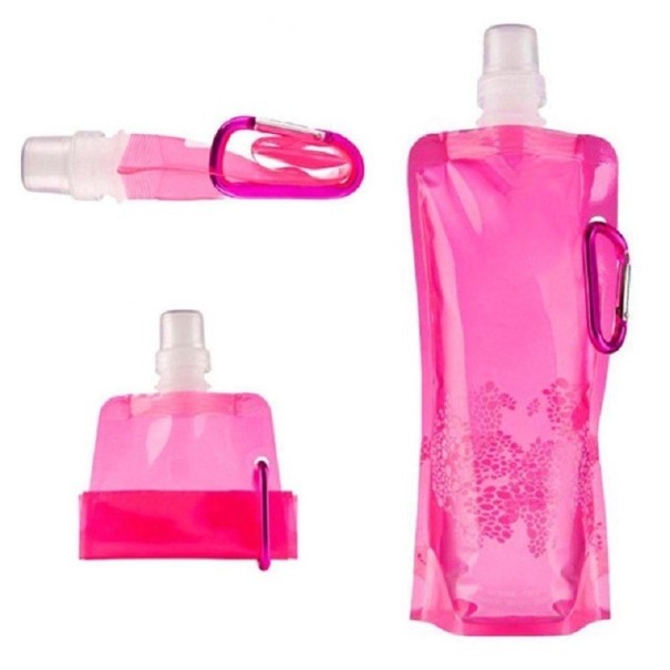 Bolsa de silicona para bebidas rosa oscuro