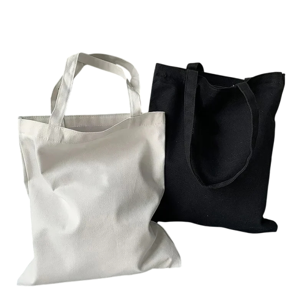 Bolsa de tela de lona 39 x 34 cm – versión negra o blanca 1