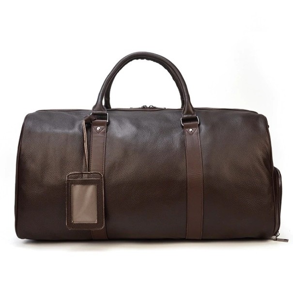 Bolsa de viaje para hombre marrón oscuro XL
