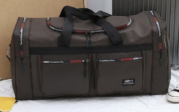 Bolsa de viaje para hombre T479 marrón oscuro