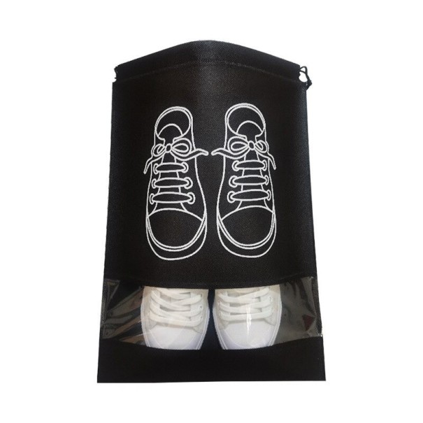 Bolsa de viaje para zapatos, 5 unidades negro 35-39