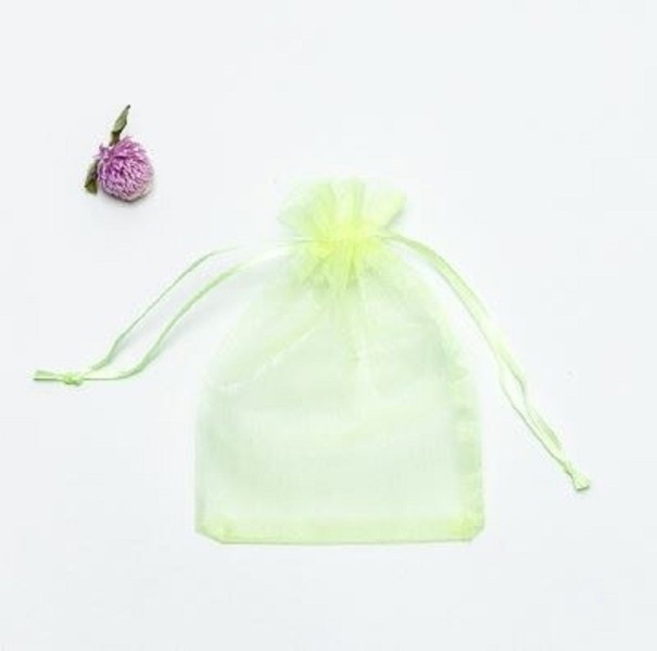 Bolsas de organza 100 uds. verde neón L