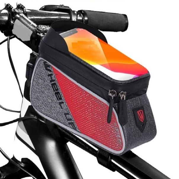 Bolsinha de bicicleta para o quadro vermelho