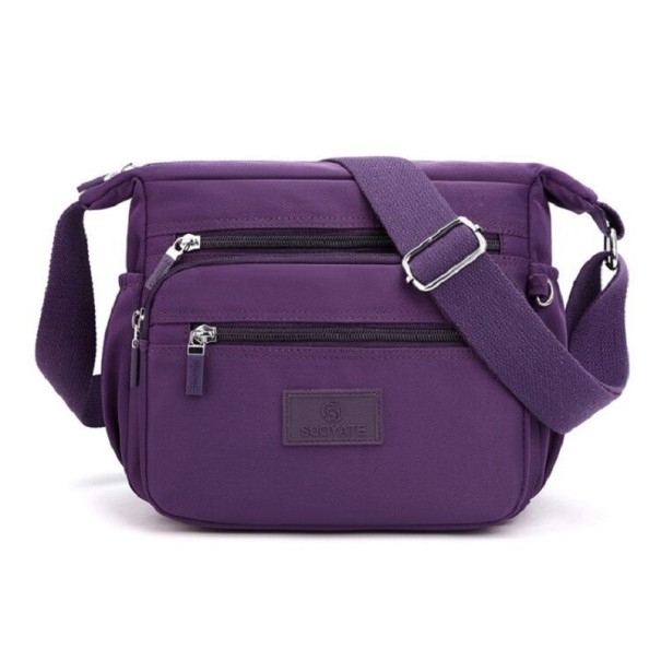 Bolso bandolera de mujer M1588 morado oscuro