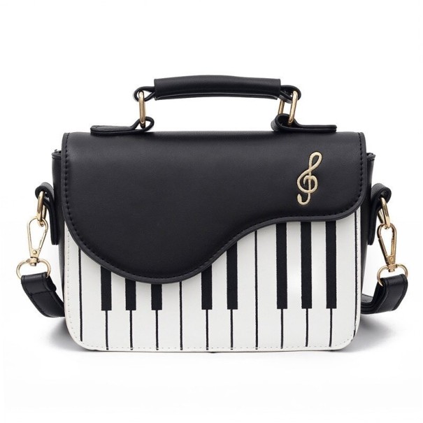 Bolso bandolera de mujer piano negro