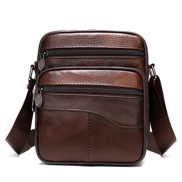 Bolso bandolera de piel para hombre T436 4