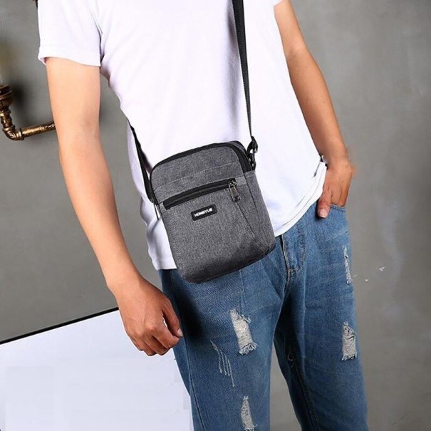 Bolso bandolera para hombre gris