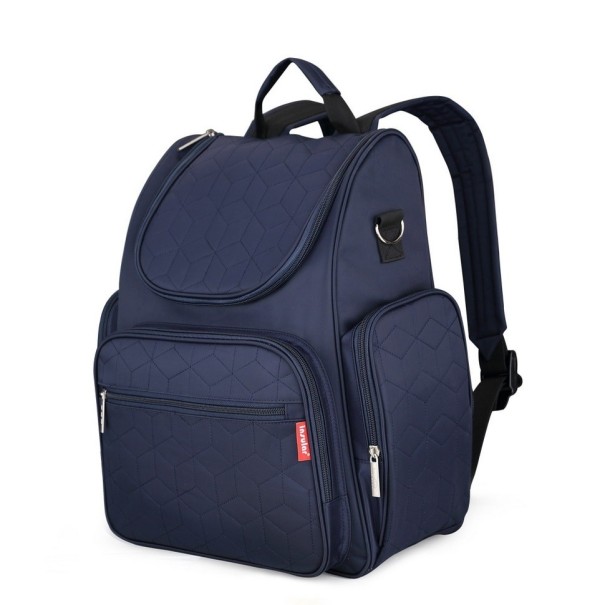 Bolso cambiador con accesorios azul oscuro