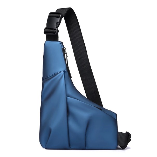 Bolso de hombro informal para hombre, de gran capacidad, duradero, multifuncional, para uso diario, resistente a arañazos, estilo neutro. azul