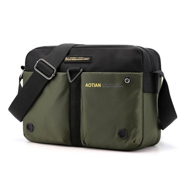 Bolso de hombro para hombre T397 verde militar