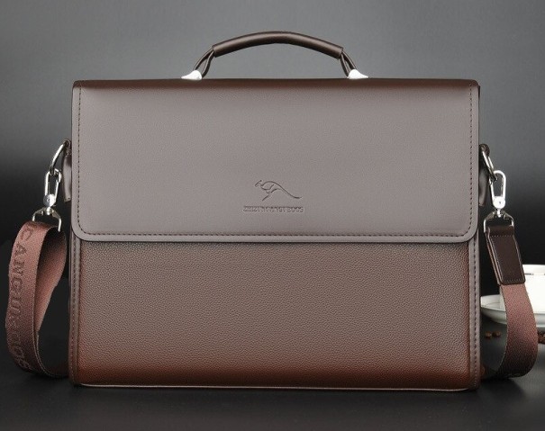 Bolso de hombro para hombre T399 café M