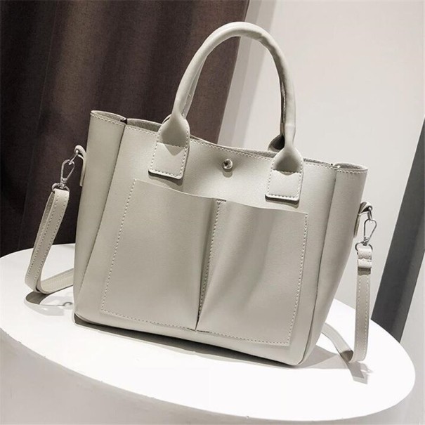 Bolso de hombro para mujer M762 gris claro