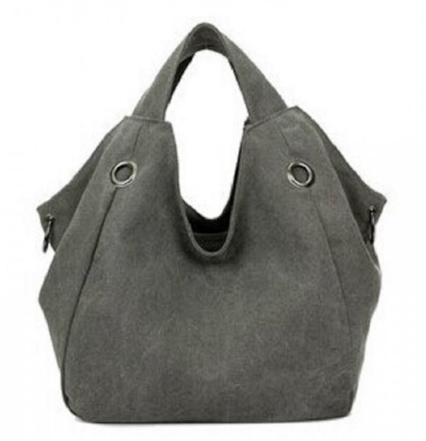 Bolso de lona para mujer M1146 gris oscuro